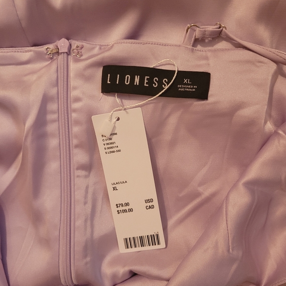 Lioness lilac slip dress - Picture 4 of 4